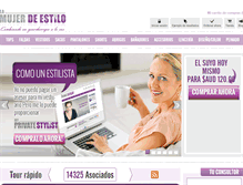 Tablet Screenshot of lamujerdeestilo.com